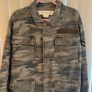 Camo denim jacket